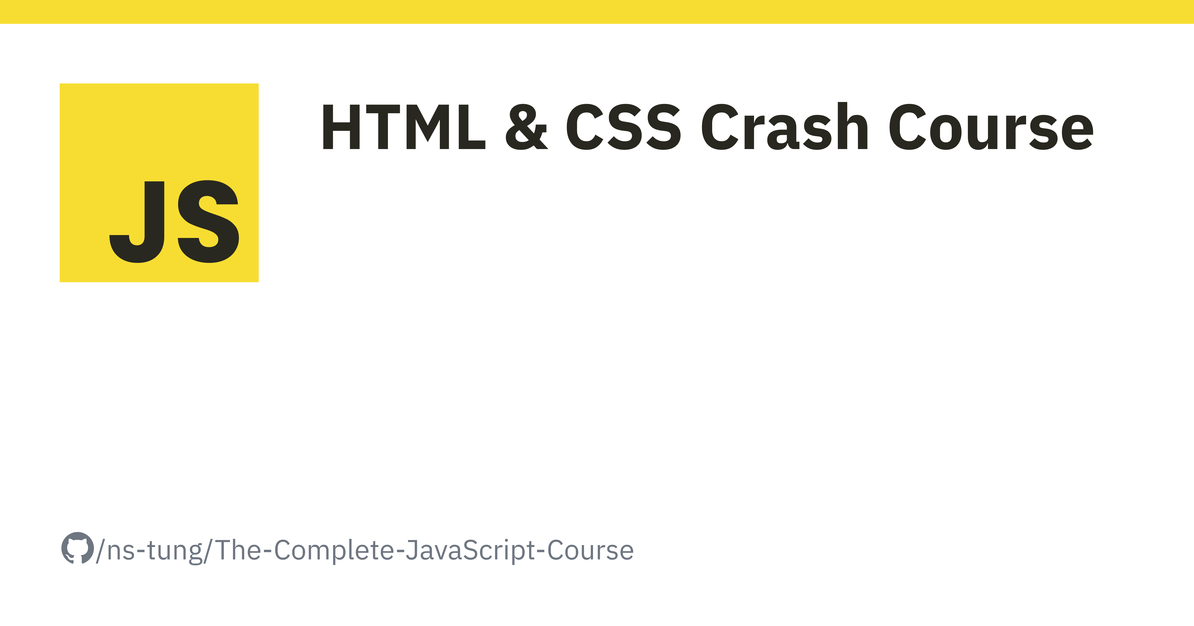 HTML & CSS Crash Course